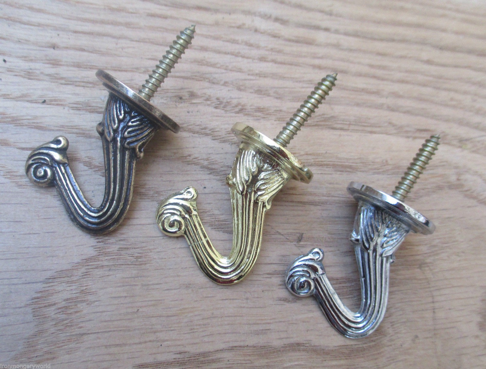 Ceiling Hook Flange - Antique Brass - 2-3/4 Cast Iron
